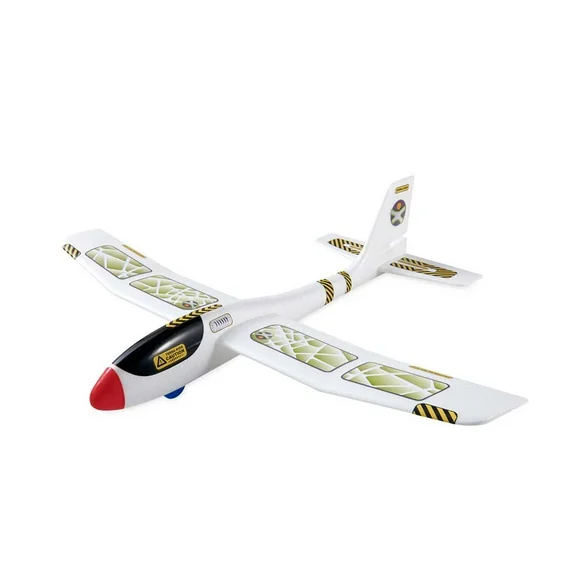 Lightweight Foam Maxi Glider with Customizable Stickers - Kids Airplane Kit