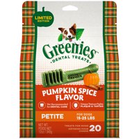 Greenies Pumpkin Spice Flavor Dental Dog Treats, 12 oz. Pack