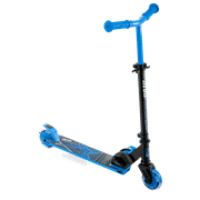 Neon Vector Folding Kid Scooter with Light up Wheels Blue from 5 years