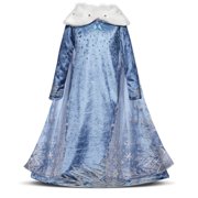 Snow Princess Dress Girls Cosplay Party Fancy Costume Christmas Dress up