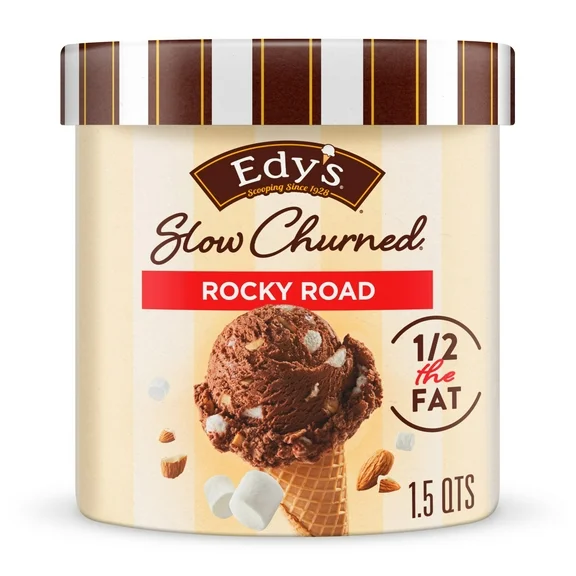 Edy's Dreyer's Slow Churned Rocky Road Light Ice Cream, 1.41 Liter
