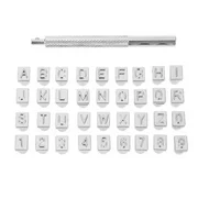 Daciye 36pcs Steel Punch Alphabet Letter Number Stamper Set Metal Leather Tool(6mm