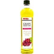Iberia Grapeseed Oil, 34 Fl Oz, 100% Pure Grape Seed Oil, Natural & Cold Pressed Grape Seed Oil from Spain, Artisanal Grapeseed Oil for Cooking, Frying, Baking, 1 Liter, Kosher