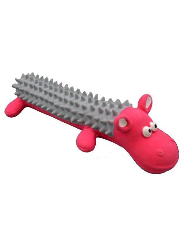 1PK Amazing Pet Products Amazing Pet Products Shaggy Latex Hippo Squeek Toy, 6-Inch