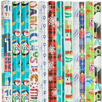 12 Rolls of Christmas Wrapping Paper, All Occasion Gift Wrap, 24" Long, 360 to 400 Square Feet Total