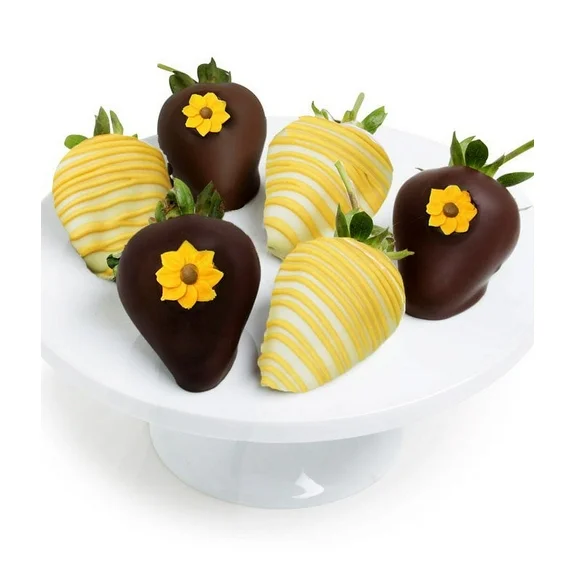 From You Flowers - Sunflower Chocolate Covered Strawberries for Birthday, Anniversary, Get Well, Congratulations, Thank You