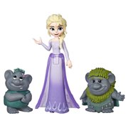 Disney Frozen 2 Elsa Small Doll Playset with Troll Figures