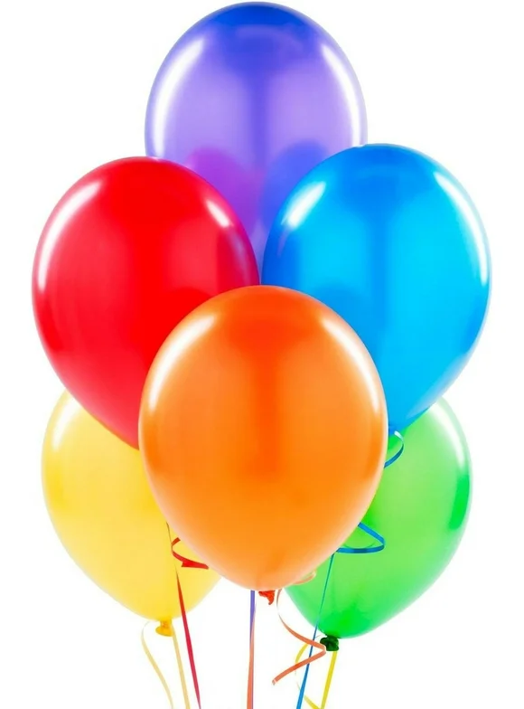 V.I.P. 0.51" Multi-color Balloons, 6 Count
