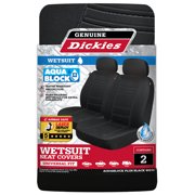 Genuine Dickies 2 Piece Aquablock Car Seat Covers Black, 40215WDI