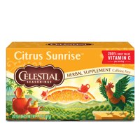 (3 pack) Celestial Seasonings Citrus Sunrise Herbal Supplement Tea, 20 Count Box