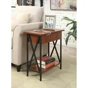 Convenience Concepts Tucson Flip Top End Table with Charging Station