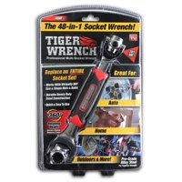 Tiger Wrench, 48-in-1 Steel Socket Wrench with 360 Degree Rotating Heads, As Seen on TV