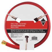 TOUGH GUY 423H83 Water Hose,Hot/Cold,Rubber,50 ft.,Red