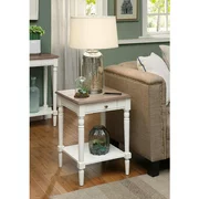 Convenience Concepts French Country End Table with Drawer and Shelf