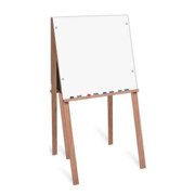 Marsh Industries ER-644-0000 46x23 Oak Wood Trim Remarkaboard Both Sides Childrens Artist Easel - White