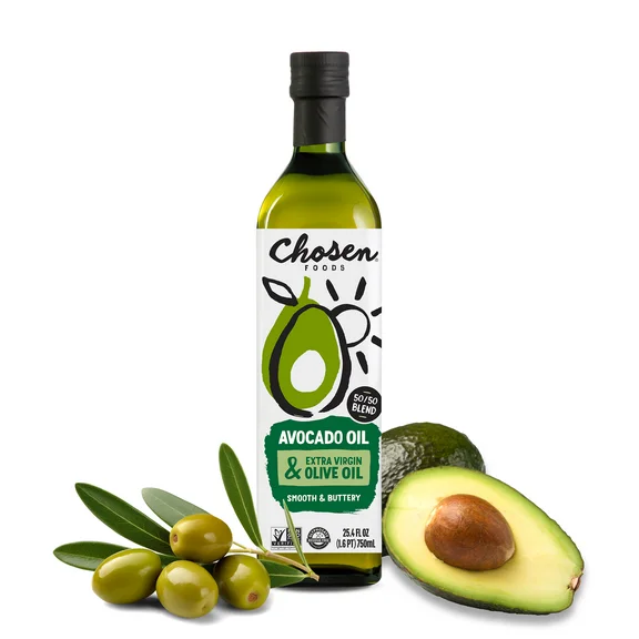 Chosen Foods Extra Virgin Olive Oil/Avocado Oil 50-50 Blend 750ml