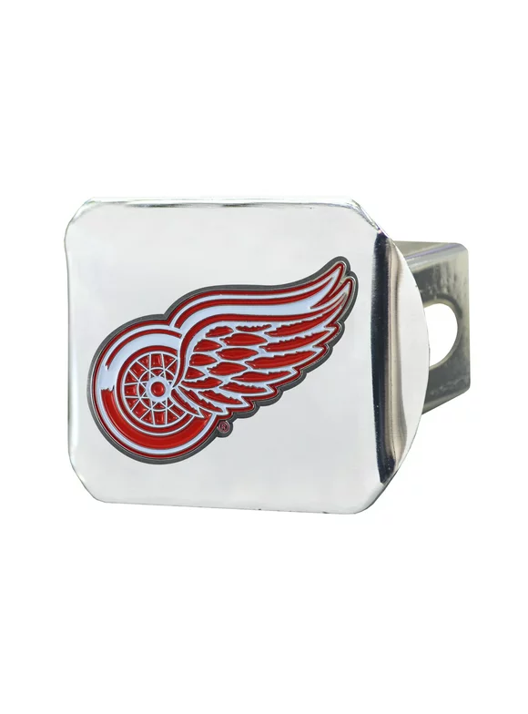 Detroit Red Wings Color Hitch Chrome 3.4"x4"