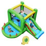 Topbuy Kids Bounce House Inflatable Bouncer Jump Climbing Slide BallPit Without Blower