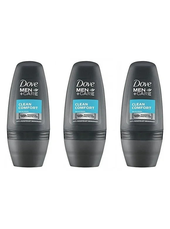 Men Clean Comfort Anti-perspirant Deodorant Roll-on 50ml (1.7 Fluid Ounce). (Pack of 3)