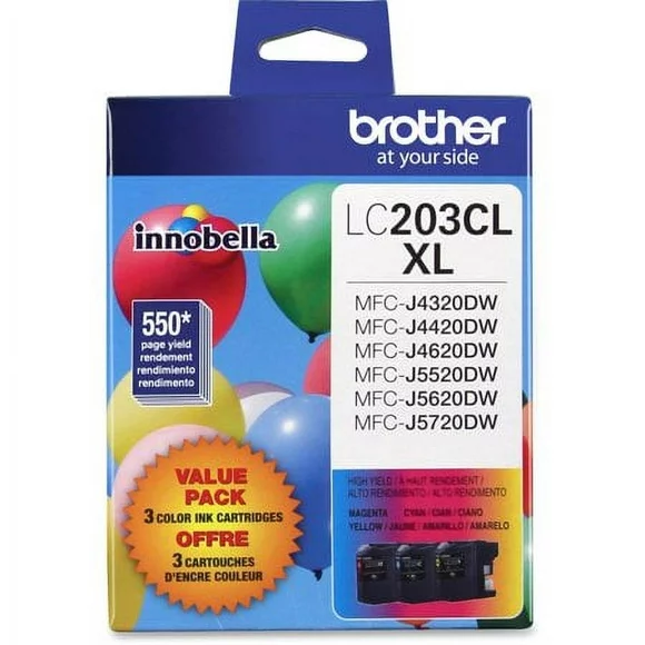 Brother Genuine LC2033PK High-yield Color Printer Ink Cartridges