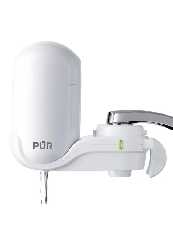 PUR Faucet Mount Water Filtration System, Vertical, White, FM3333B