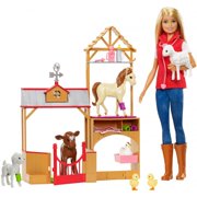 Barbie Sweet Orchard Farm Doll & Vet Playset, Blonde