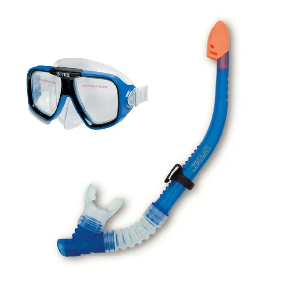 Intex Reef Rider Snorkel Mask Swim Set Swimming Pool Goggles Snorkeling
