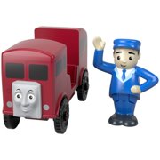 Thomas & Friends Wood Bertie the Red Bus with Poseable Figure