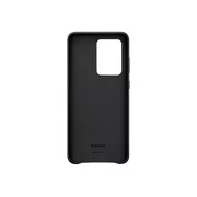Samsung Leather Cover EF-VG988 - Back cover for cell phone - aluminum, leather - black - for Galaxy S20 Ultra, S20 Ultra 5G