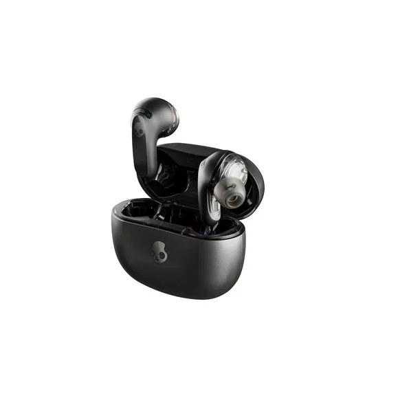 Skullcandy Rail ANC XT True Wireless Bluetooth Noise Cancelling in-Ear Earbuds, True Black
