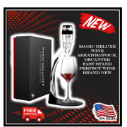 MAGIC DELUXE WINE AERATOR/POUR,DECANTER FAST STAND PERFECT WINE BRAND NEW