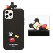 Disney Mickey Mouse Sleep Figure - Jell Slim Protective Rubber Phone Case Cover for iPhone 11 Pro