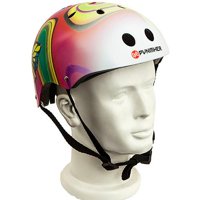 Punisher Skateboards Butterfly Jive Pink and White Adjustable All-Sport Skate-Style Helmet, Medium