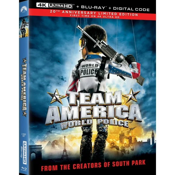 Team America: World Police "20th Anniversary" (4K Ultra HD + Blu-ray + Digital)