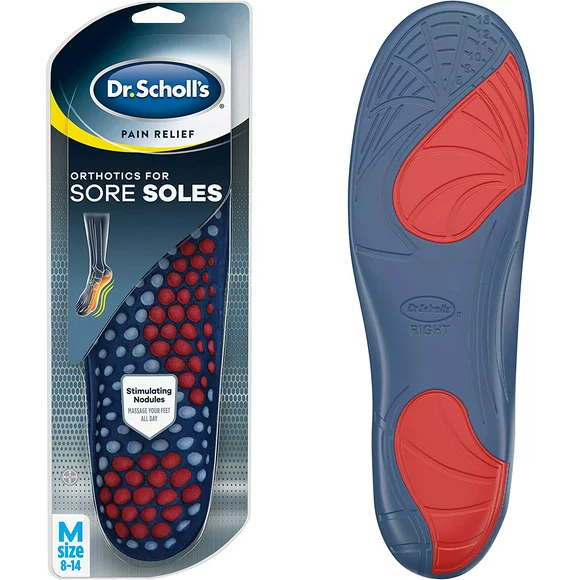 Dr. Scholl's SORE SOLES Pain Relief Orthotics (for Men's 8-14, also available for Women's 6-10), 1 Pair