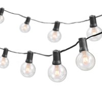 50-Foot, 50 Socket Indoor/Outdoor Patio String Lights with 55 Incandescent Globe G40 Bulbs (5 Free Bulbs Included), Great Wedding Lights, Decorations for Patios, Porches, Backyards, Decks, Bistros