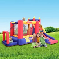 Zimtown Inflatable Bounce House Castle Kids Jumper Slide Bouncer with UL Certified Blower