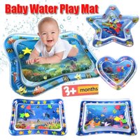 Tummy Time Mat Water Playmat, Early Developmental Toys for Babies, Inflatable Baby Infant Floor Play Mat for 3 Months and Up