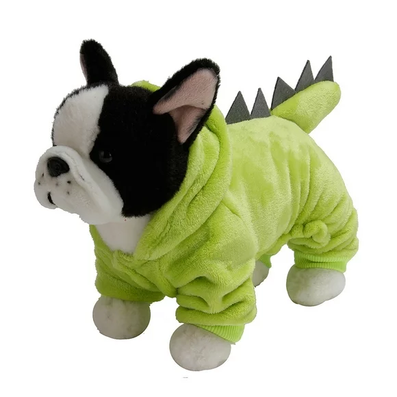 Yesbay Halloween Pets Dog Puppy Hoodie Clothes Dinosaur Party Cosplay Costume,Light Green