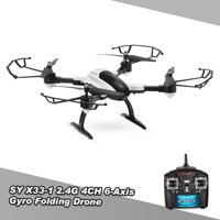 SY X33-1 2.4G 4CH 6- Gyro Foldable Drone with 3D Eversion Auto Return Stunt RC Quadcopter Drone RTF