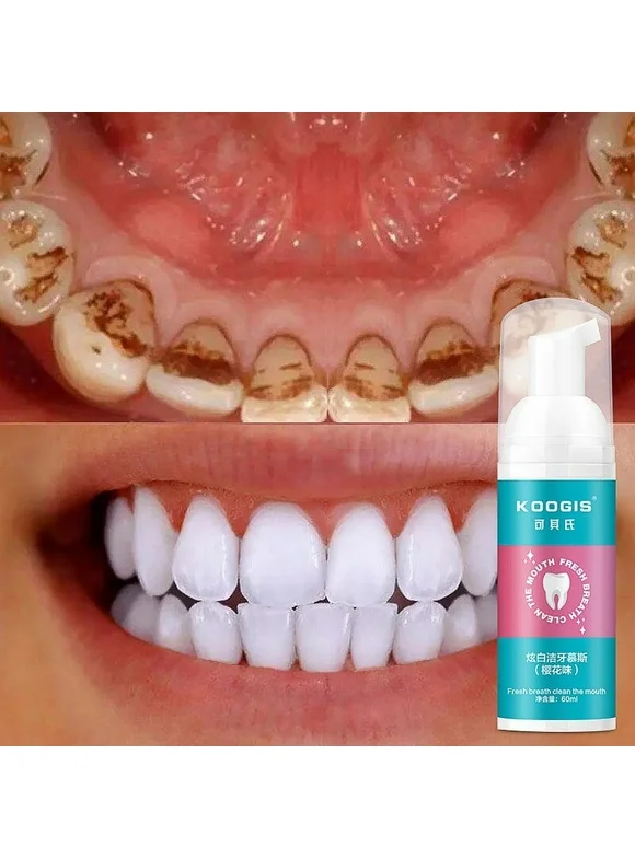 60Ml Teeth Whitening Toothpaste Natural Mouth Water Toothpaste Whitening Foam Liquid Oral Care Toothpaste