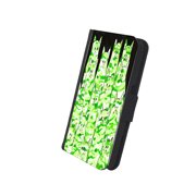 KuzmarK Samsung Galaxy S5 Wallet Case - Green Camo Camouflage Kitties Abstract Cat Art by Denise Every