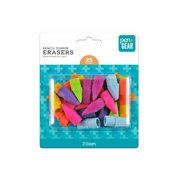 Pen + Gear Pencil Topper Erasers, Latex-Free, Assorted Colors, 25 Count