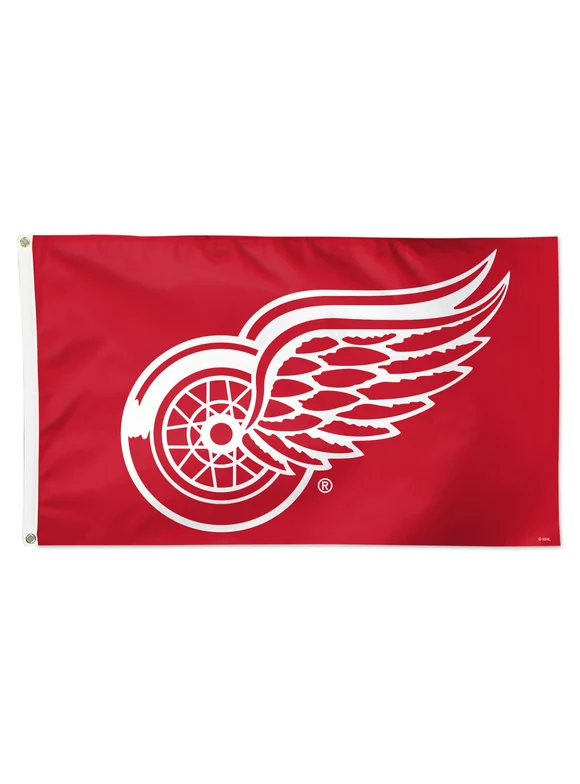 WinCraft Detroit Red Wings 3' x 5' Primary Logo Single-Sided Flag