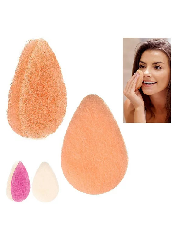 16 Pc Facial Cleansing Sponges Exfoliating Buff Puff Scrub Pads Gentle Cleanser