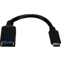 QVS USB-C Male to USB-A Female SuperSpeed 5Gbps 60-Watts Conversion Adaptor