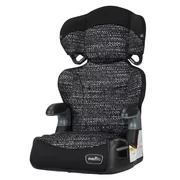 Everillo Big Kid LX High back Booster Car Seat, Abstract Static Black