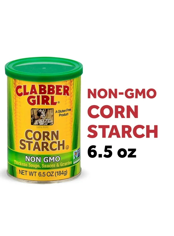 Clabber Girl Non-GMO Project Verified Corn Starch, 6.5 oz