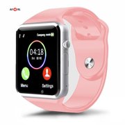 Premium Pink Bluetooth Smart Wrist Watch Phone mate for Android Samsung HTC LG Touch Screen with Camera