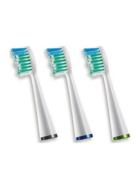 Waterpik Sensonic Complete Care Standard Brush Heads, Replacement Tooth Brush Heads, SRRB-3W, 3 Count